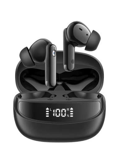 Bluetooth Earbuds - 30 Hours Battery, Deep Bass, Waterproof TWS Earphones